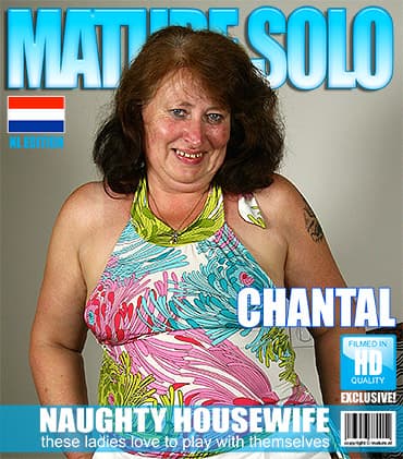 Horny housewife takes off her close