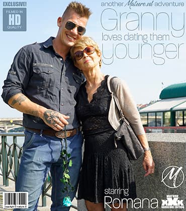 Granny Romana loves dating younger men... and then some!