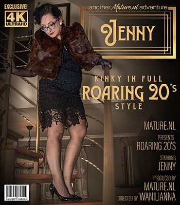 Classy Jenny loves getting kinky in roaring 20's style