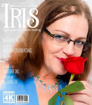 53 year old Iris masturbating in her kitchen