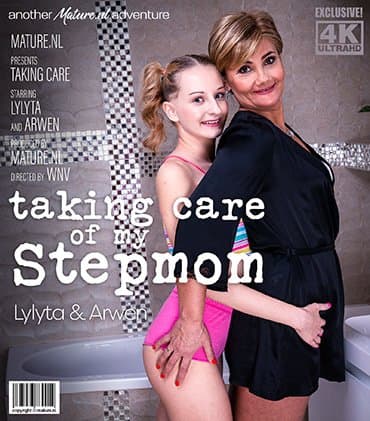 Young Lylyta loves to take extra care for her bisexual stepmom Arwen