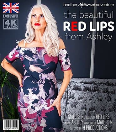 Check out big breasted Ashley's beautiful red lips