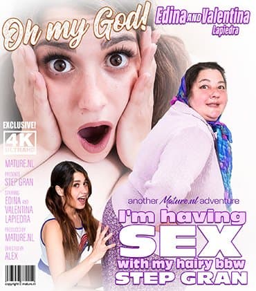 Young babe Valentina Lapiedra eats her stepgranny Edina's big ass in this old & young lesbian tale