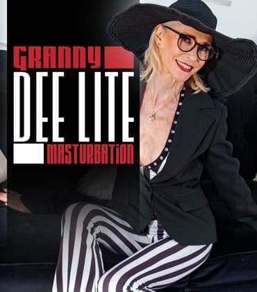 Granny Dee Lite! Hot skinny granny masturbating