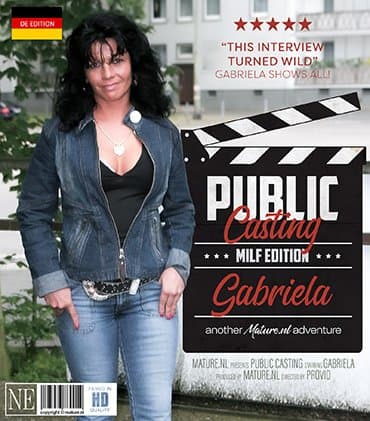 Hot MILF Gabriela came to our public casting and gave us way more than we anticipated
