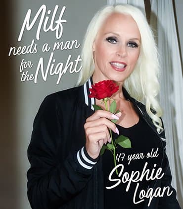 German MILF Sophie Logan wants to fuck, and she wants it now, so she calls a guy to get the job done