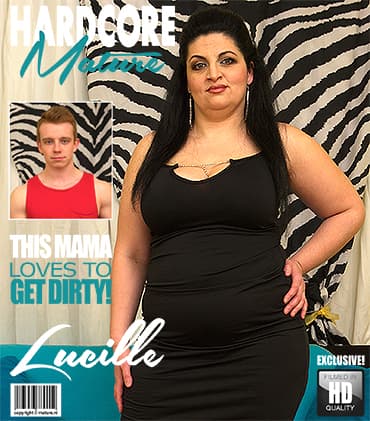 curvy housewife Lucille doing her toyboy