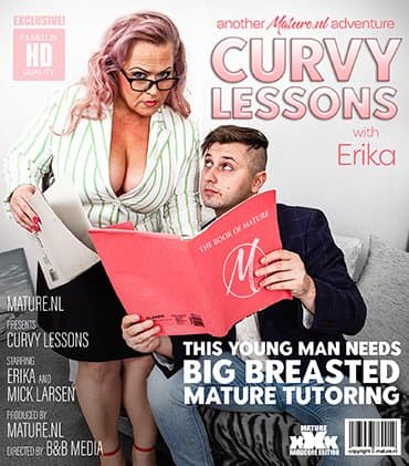 Big breasted mature teacher gives special lessons