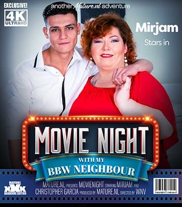 Movienight affair with my BBW neighbour
