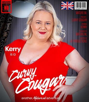 Curvy cougar Kerry is a naughty mature lady