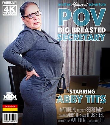 Sucked by big breasted mature Abby Tits in POV Style
