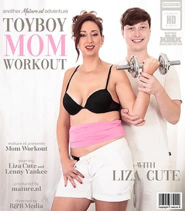 Liza Cute is a 38 year old mom that gets fucked by her toyboy fitness instructor