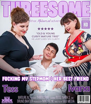A hardcore threesome sex with my stepmom and her best friend Tess and Ivana S.