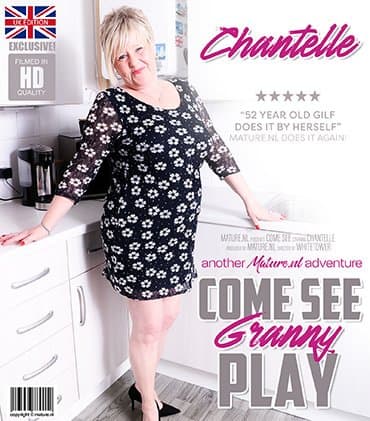 When 52 year old British curvy GILF Chantelle is horny she needs to masturbate