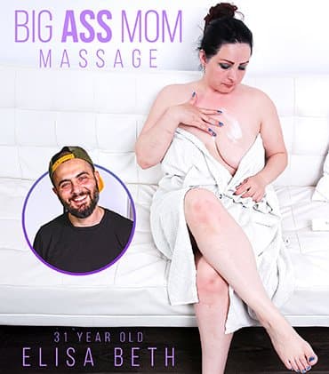 31 year old Big Ass mom Elisa Beth rides, fucks and sucks a hard cock during her massage session!