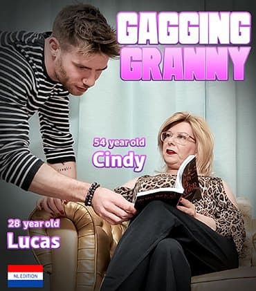 Cindy is a 54 year old Dutch granny that learns from her 28 year old neighbor what gagging is