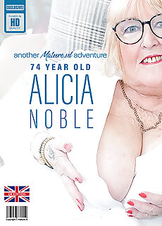 74 Year Old Masturbating, Huge Tits Granny Alicia Noble Climaxes When She's Alone And Horny!