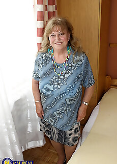 Katerina Is A Curvy 73 Year Old Granny With Big Saggy Tits Who Fucks The Young Man Next Door