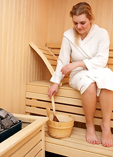Lets Have A Look At An All Female Mature Sauna