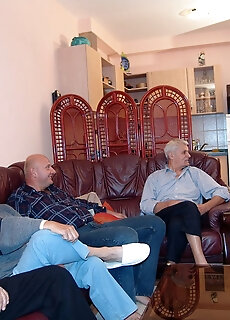 Hot Teen Gets Fucked By The Old Men Gang