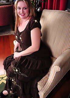 American Mom Showing Off Her Hard Nipples