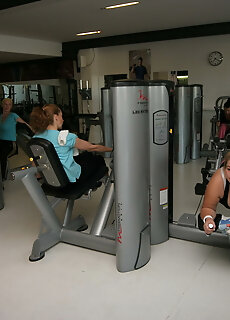Mature Women Getting A Workout During Gym