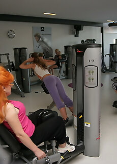 Mature Ladies In The Gym Getting Sweaty And Naked