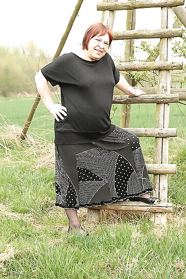This German Bbw Loves To Get Wet In Public