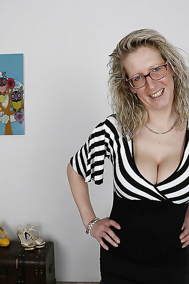 Naughty German Housewife Showing Off Her Dirty Mind